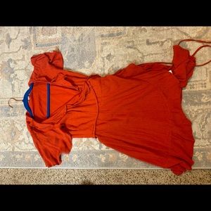 Francesca’s rustic wrap dress size ca worn once